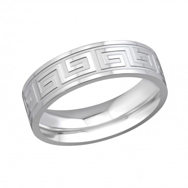 Greek - 316L Surgical Grade Stainless Steel Steel Rings SD256