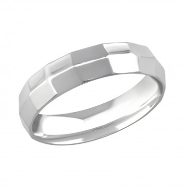 Ribbed - 316L Surgical Grade Stainless Steel Steel Rings SD266