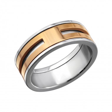 Stripe - 316L Surgical Grade Stainless Steel Steel Rings SD27990
