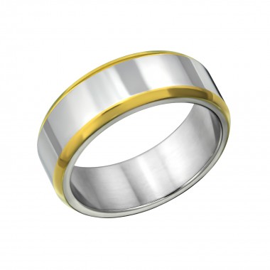 Two Tone - 316L Surgical Grade Stainless Steel Steel Rings SD31893