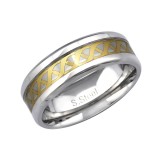 Two Tone Celtic - 316L Surgical Grade Stainless Steel Steel Rings SD34153