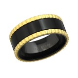 Two Tone - 316L Surgical Grade Stainless Steel Steel Rings SD37721