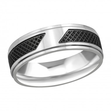 Two Tone - 316L Surgical Grade Stainless Steel Steel Rings SD37730