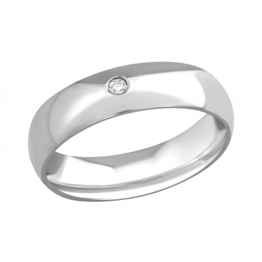 Real Diamond classic - 316L Surgical Grade Stainless Steel Steel Rings SD4760