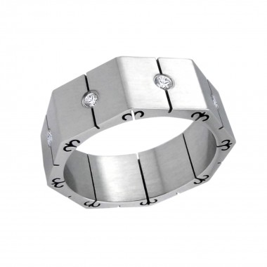 Chained - 316L Surgical Grade Stainless Steel Steel Rings SD5097