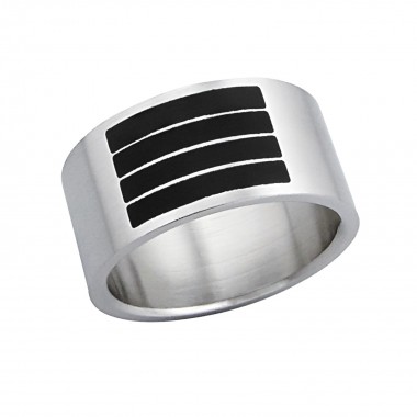 Stripe - 316L Surgical Grade Stainless Steel Steel Rings SD5509
