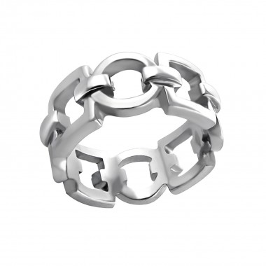 Chained - 316L Surgical Grade Stainless Steel Steel Rings SD6611