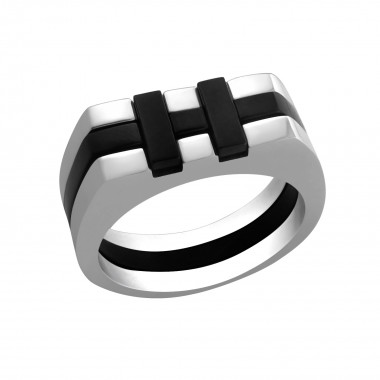 Crossed - 316L Surgical Grade Stainless Steel Steel Rings SD7728