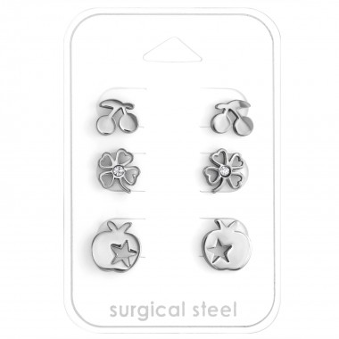 Mixed - 316L Surgical Grade Stainless Steel Steel Jewelry Sets SD28561