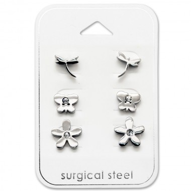 Garden - 316L Surgical Grade Stainless Steel Steel Jewelry Sets SD29054