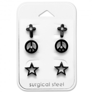 Mixed - 316L Surgical Grade Stainless Steel Steel Jewelry Sets SD29055