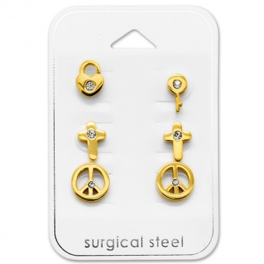 Mixed - 316L Surgical Grade Stainless Steel Steel Jewelry Sets SD29056