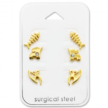 Animal - 316L Surgical Grade Stainless Steel Steel Jewelry Sets SD29060