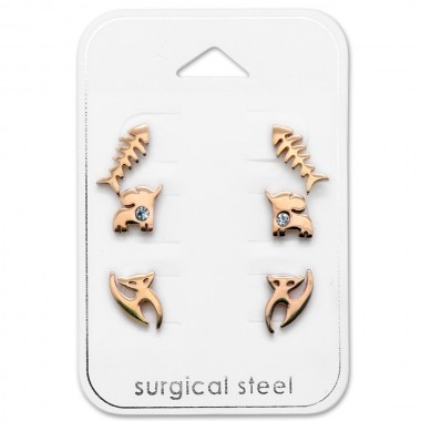 Animal - 316L Surgical Grade Stainless Steel Steel Jewelry Sets SD29061