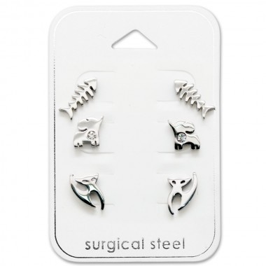 Animal - 316L Surgical Grade Stainless Steel Steel Jewelry Sets SD29062