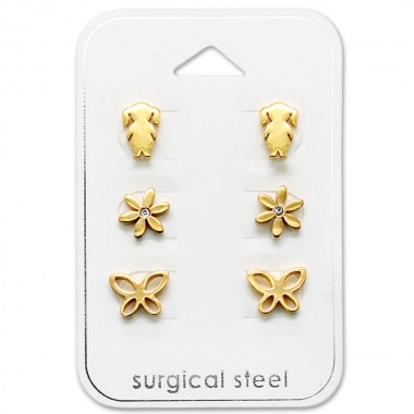 Girl - 316L Surgical Grade Stainless Steel Steel Jewelry Sets SD29082