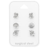 Animal - 316L Surgical Grade Stainless Steel Steel Jewelry Sets SD45423