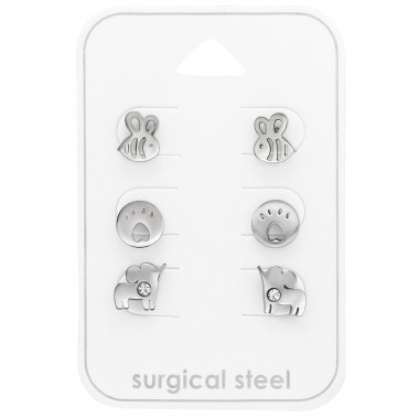 Animal - 316L Surgical Grade Stainless Steel Steel Jewelry Sets SD45423