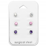 Round - 316L Surgical Grade Stainless Steel Steel Jewelry Sets SD29036
