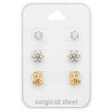 Nature - 316L Surgical Grade Stainless Steel Steel Jewelry Sets SD45420