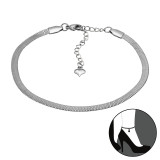 Herringbone Chain Heart - 316L Surgical Grade Stainless Steel  SD51570