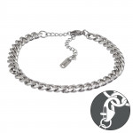 Flat Cuban Curb Chain - 316L Surgical Grade Stainless Steel Men Steel Bracelet SD51546