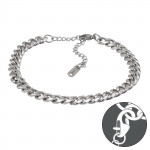Flat Cuban Curb Chain - 316L Surgical Grade Stainless Steel Men Steel Bracelet SD51546 Flat Cuban Curb Chain - 316L Surgical Grade Stainless Steel Men Steel Bracelet SD51546