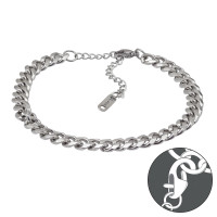 Flat Cuban Curb Chain - 316L Surgical Grade Stainless Steel Men Steel Bracelet SD51546