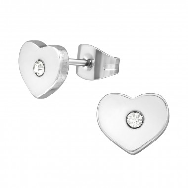 Heart - 316L Surgical Grade Stainless Steel Stainless Steel Ear studs SD1805
