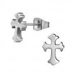 Christian Cross - 316L Surgical Grade Stainless Steel Stainless Steel Ear studs SD1810 Christian Cross - 316L Surgical Grade Stainless Steel Stainless Steel Ear studs SD1810