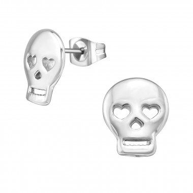 Skull - 316L Surgical Grade Stainless Steel Stainless Steel Ear studs SD18492