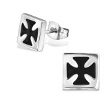 Cross - 316L Surgical Grade Stainless Steel Stainless Steel Ear studs SD28824