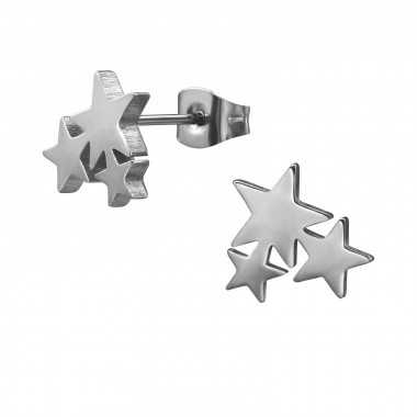 Star - 316L Surgical Grade Stainless Steel Stainless Steel Ear studs SD29838