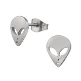 Alien - 316L Surgical Grade Stainless Steel Stainless Steel Ear studs SD44833