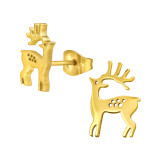 Reindeer - 316L Surgical Grade Stainless Steel Stainless Steel Ear studs SD46756