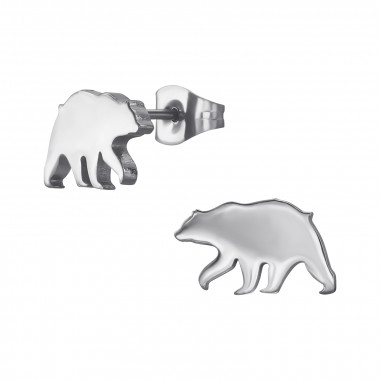 Polar Bear - 316L Surgical Grade Stainless Steel Stainless Steel Ear studs SD47387