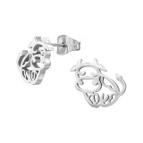 Cow - 316L Surgical Grade Stainless Steel Stainless Steel Ear studs SD47942