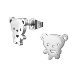 Bear - 316L Surgical Grade Stainless Steel Stainless Steel Ear studs SD47944
