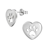 Dog Paw - 316L Surgical Grade Stainless Steel Stainless Steel Ear studs SD48135