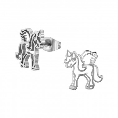 Unicorn - 316L Surgical Grade Stainless Steel Stainless Steel Ear studs SD48163