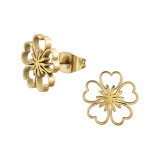 Flower - 925 Sterling Silver Stainless Steel Ear studs SD48169