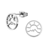 Sunset - 316L Surgical Grade Stainless Steel Stainless Steel Ear studs SD48170