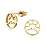 Sunset - 316L Surgical Grade Stainless Steel Stainless Steel Ear studs SD48171