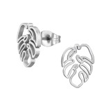 Monstera - 316L Surgical Grade Stainless Steel Stainless Steel Ear studs SD48174