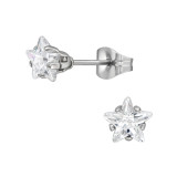 6mm Star - 316L Surgical Grade Stainless Steel Stainless Steel Ear studs SD48289