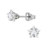 6mm Star - 316L Surgical Grade Stainless Steel Stainless Steel Ear studs SD48289