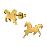 Horse - 316L Surgical Grade Stainless Steel Stainless Steel Ear studs SD49355 Horse - 316L Surgical Grade Stainless Steel Stainless Steel Ear studs SD49355