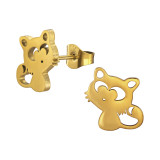 Fox - 316L Surgical Grade Stainless Steel Stainless Steel Ear studs SD49444 Fox - 316L Surgical Grade Stainless Steel Stainless Steel Ear studs SD49444