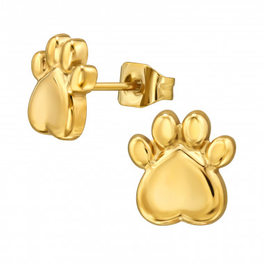 Dog Paw - 316L Surgical Grade Stainless Steel Stainless Steel Ear studs SD49464