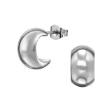 7mm Wide Half Hoop - 316L Surgical Grade Stainless Steel Stainless Steel Ear studs SD49803